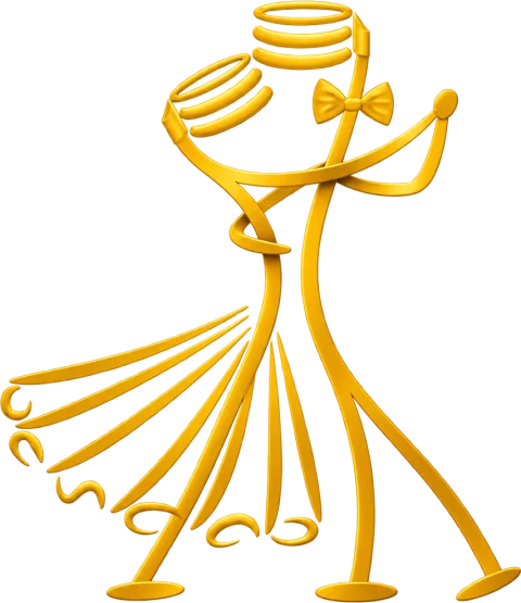 Tančící pár — logo plesu